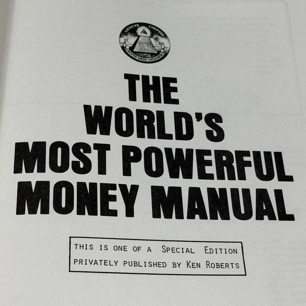 Vintage 1991 Ken Roberts World's Most Powerful Money Manual Privately Published